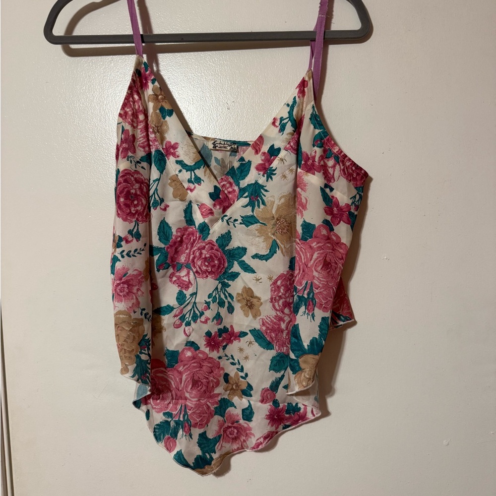 Floral Spaghetti Strap Top